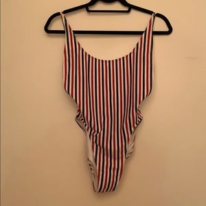 American Apparel Red White and Blue One-Piece